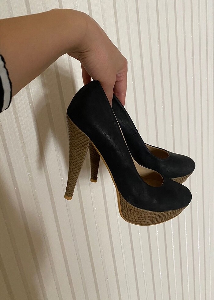 Platform topuklu ayakkabı - Görsel 5