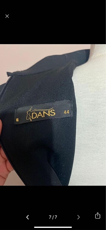 Siyah kumaş abiye elbise - Görsel 7