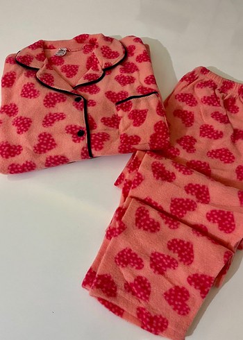 m Beden pembe Renk Polar Pijama Takımı
