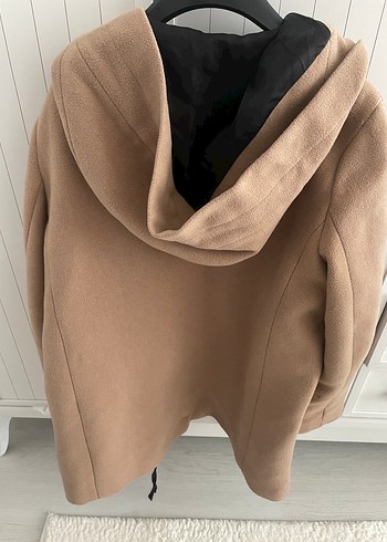 Bej Süet Fermuarlı Kadın Kaban - Görsel 4