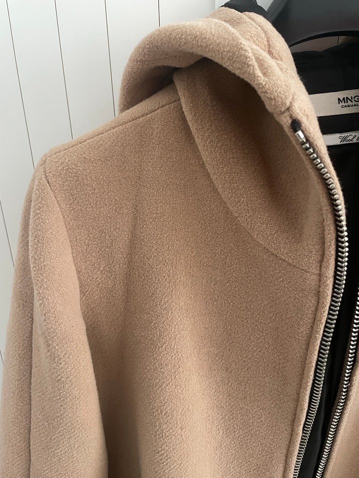 Bej Süet Fermuarlı Kadın Kaban - Görsel 2
