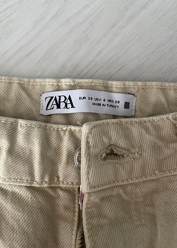 Bej Kadın Denim Pantolon Wedleg - Görsel 2