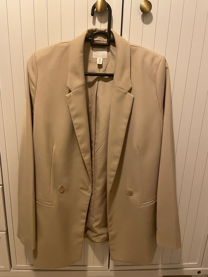 Bej blazer ceket H&M - Görsel 2
