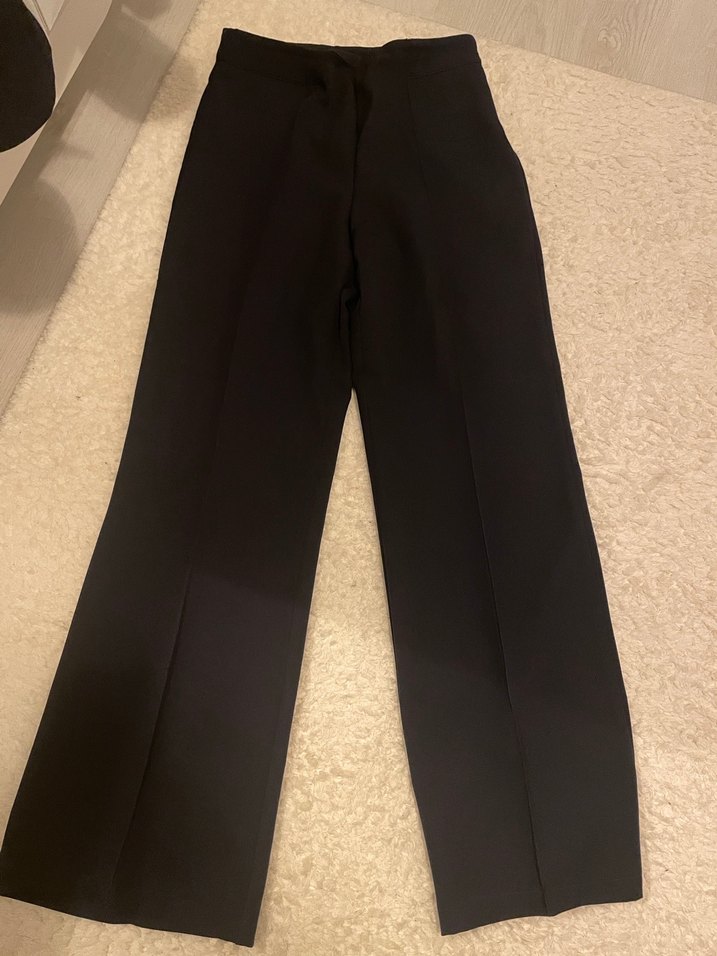 Lacivert kuşaklı blazer takım - Görsel 3