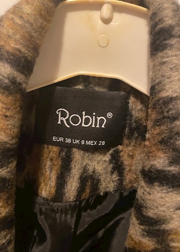 Kahverengi Desenli Kadın Blazer - Görsel 4