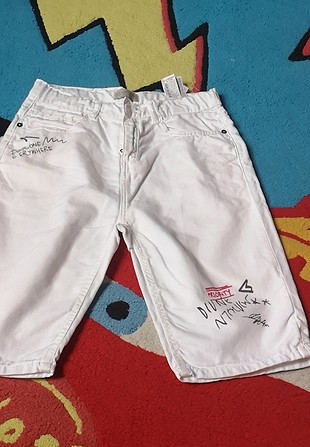 beyaz erkek kot capri