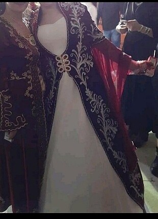 Bindallı Kına kaftanı bordo 