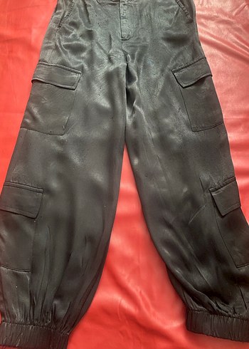 Siyah kız çocuk Saten M&S marka pantolon