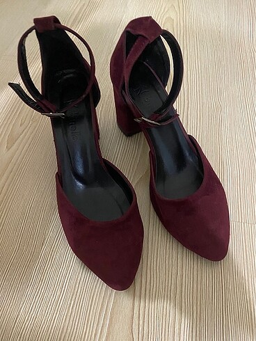 38 Beden bordo Renk 38 numara süet ayakkabı