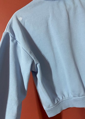 Mavi Baskılı Mini Sweatshirt - Görsel 6