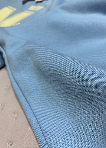 Mavi Baskılı Mini Sweatshirt - Görsel 11