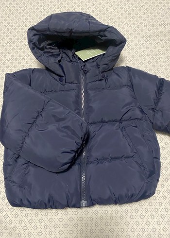 Erkek Çocuk Lacivert Kapüşonlu Fermuarlı Mont - Görsel 6