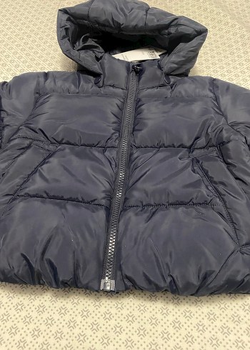 Erkek Çocuk Lacivert Kapüşonlu Fermuarlı Mont - Görsel 10