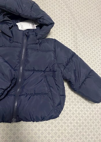 Erkek Çocuk Lacivert Kapüşonlu Fermuarlı Mont - Görsel 11