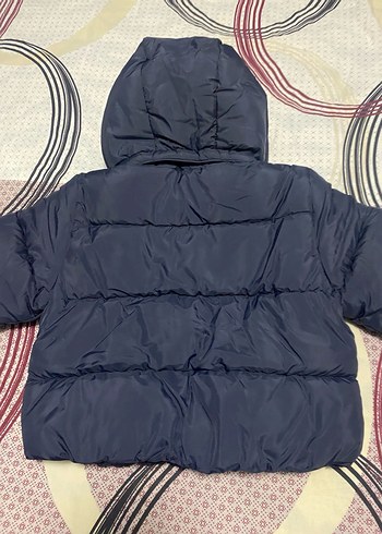 Erkek Çocuk Lacivert Kapüşonlu Fermuarlı Mont - Görsel 2