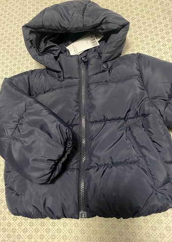 Erkek Çocuk Lacivert Kapüşonlu Fermuarlı Mont - Görsel 12