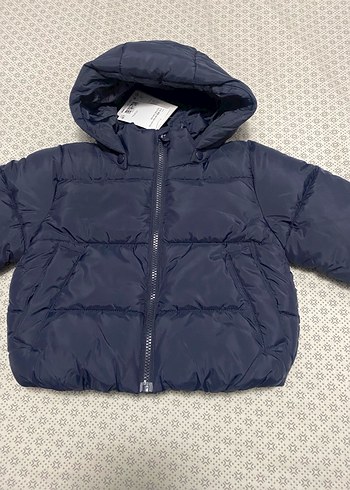 Erkek Çocuk Lacivert Kapüşonlu Fermuarlı Mont - Görsel 3