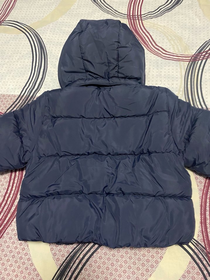 Erkek Çocuk Lacivert Kapüşonlu Fermuarlı Mont - Görsel 2