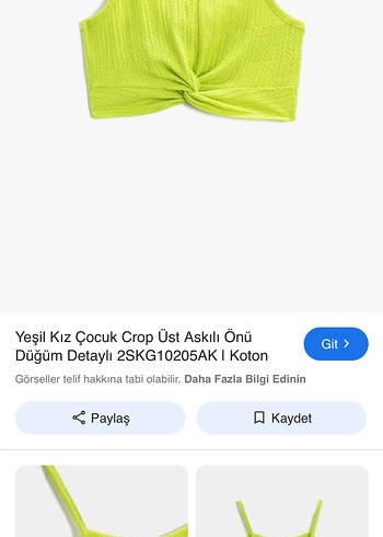 Yeşil Örgü Atlet Crop Top - Görsel 10