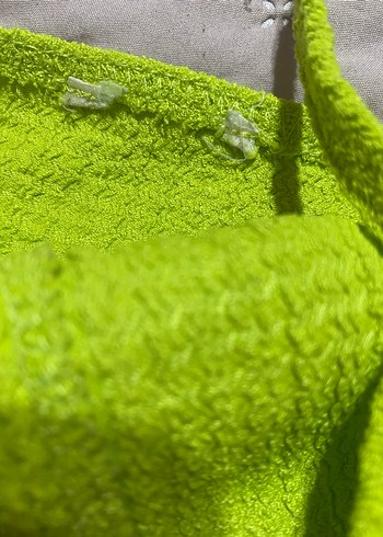 Yeşil Örgü Atlet Crop Top - Görsel 9