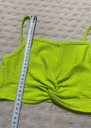 Yeşil Örgü Atlet Crop Top - Görsel 5