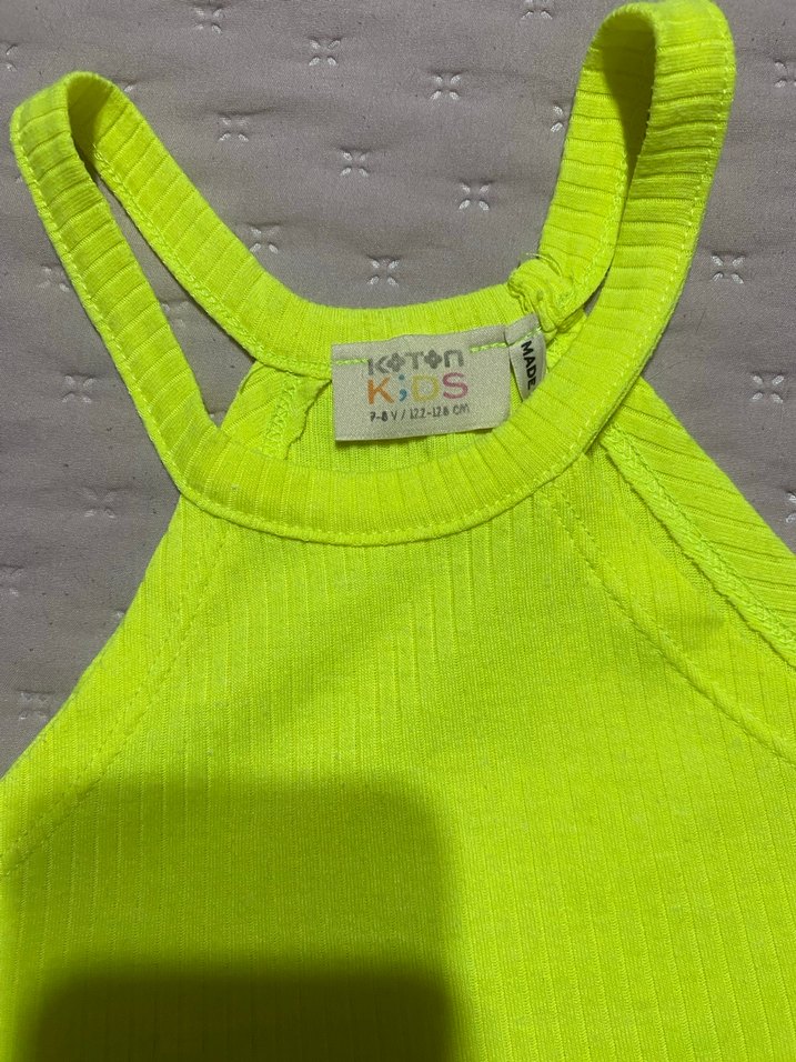 Kız çocuk  Sarı Yüksek Yakalı Atlet - Görsel 4