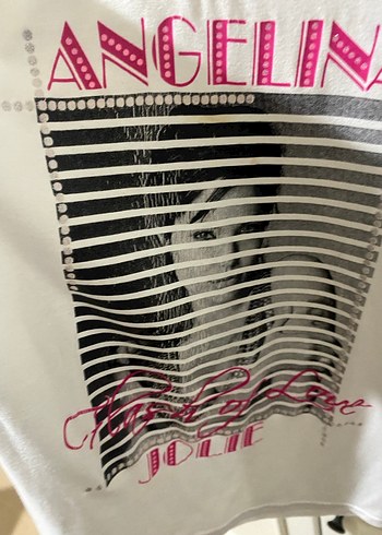 Baskılı Beyaz Kısa Kollu Kız Çocuk Tişört - Görsel 11