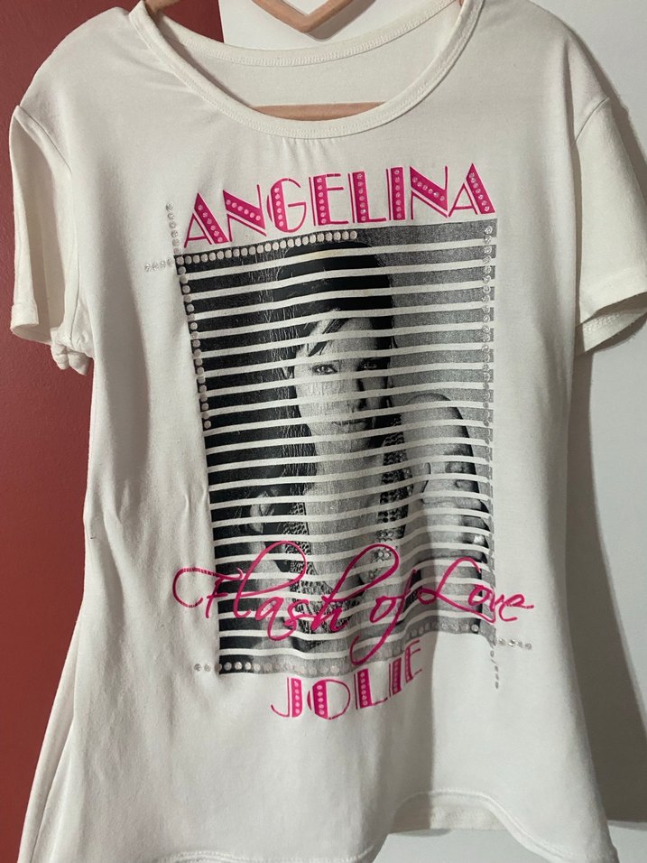 Baskılı Beyaz Kısa Kollu Kız Çocuk Tişört - Görsel 3