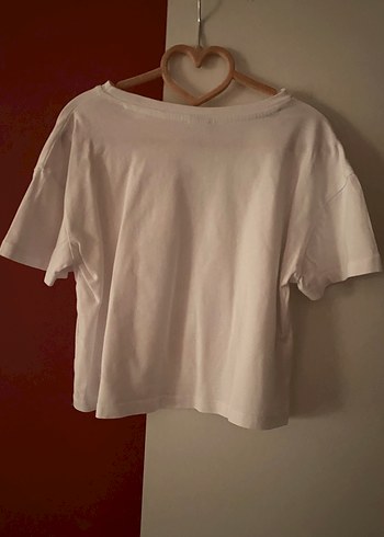 Beyaz Baskılı Kısa Kollu Kız çocuk  Tişörtü - Görsel 4