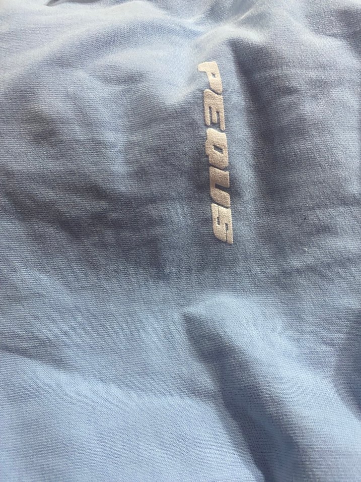 Mavi Oversize Kısa Kollu Erkek Tişört - Görsel 5