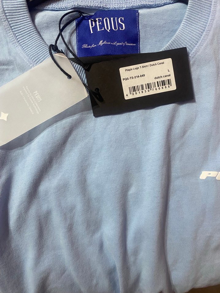 Mavi Oversize Kısa Kollu Erkek Tişört - Görsel 4