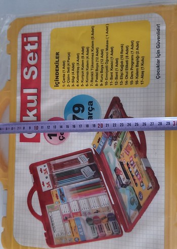 17 Çeşit 70 Parça Sarı Okul Seti - Görsel 7