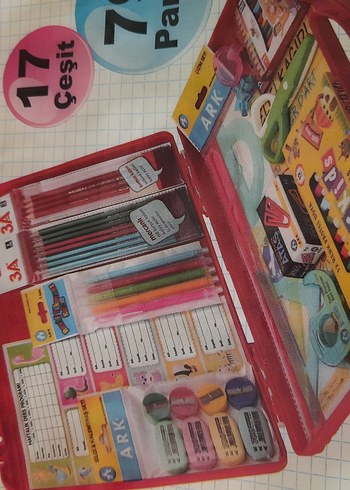 17 Çeşit 70 Parça Sarı Okul Seti - Görsel 5