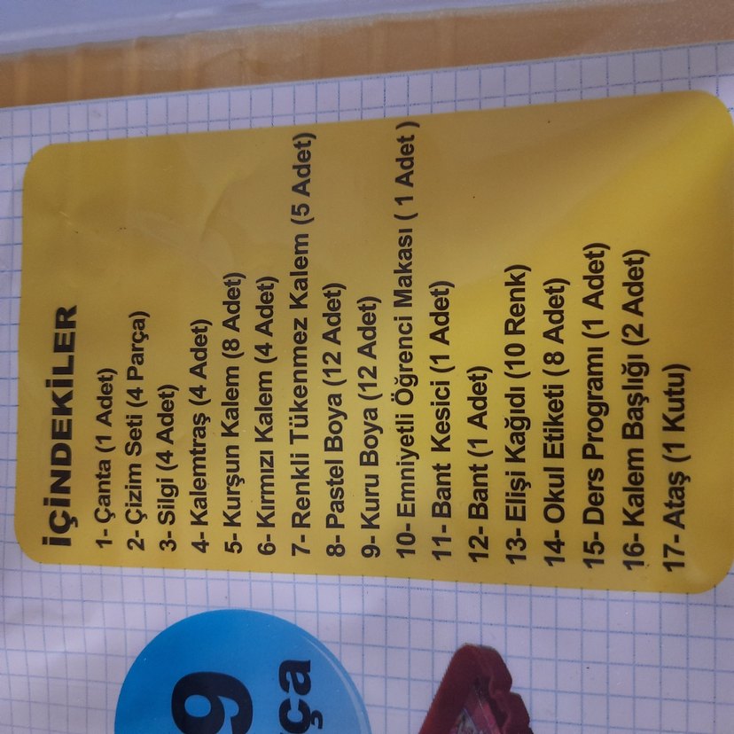 17 Çeşit 70 Parça Sarı Okul Seti - Görsel 4