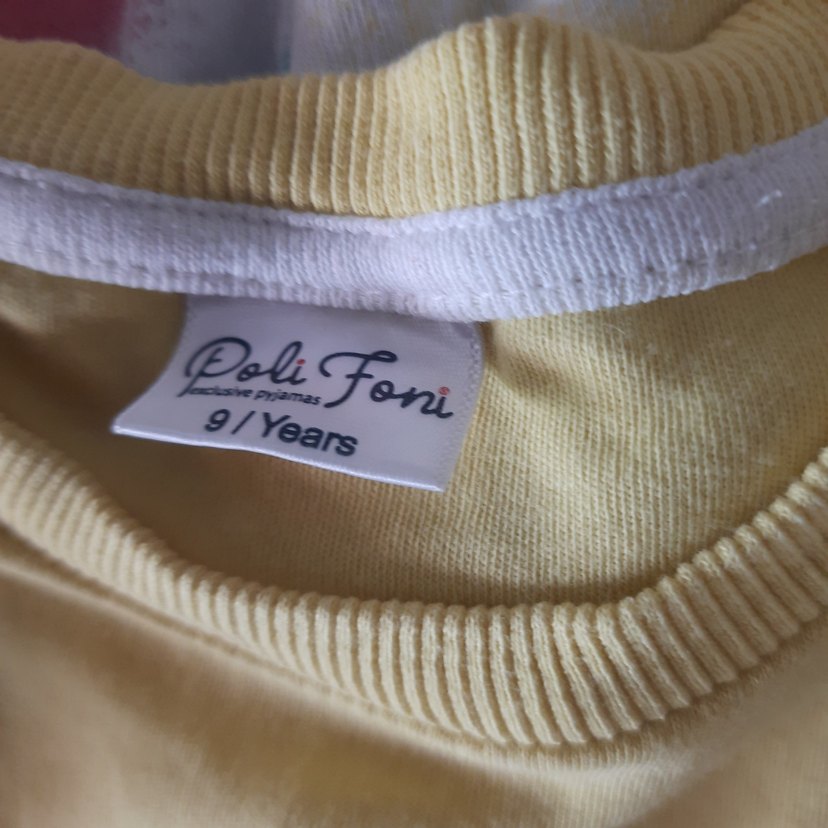 8-9 yaş kız çocuk pijama, pamuklu - Görsel 2