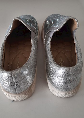 35 no ışıltılı loafer ayakkabı -okul ve günlük - Görsel 2