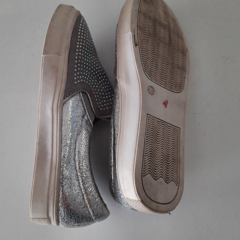 35 no ışıltılı loafer ayakkabı -okul ve günlük - Görsel 4