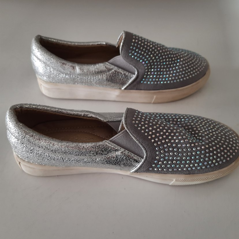 35 no ışıltılı loafer ayakkabı -okul ve günlük - Görsel 5