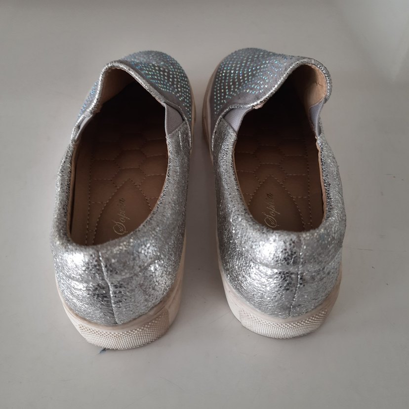 35 no ışıltılı loafer ayakkabı -okul ve günlük - Görsel 2