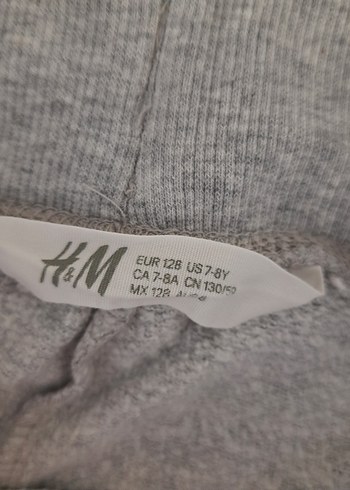 8 Yaş Beden gri Renk H&M eşofman altı, 7-8 yas