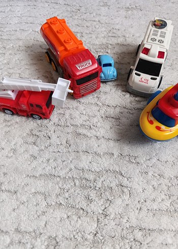Renkli Mini Oyuncak Araç Seti