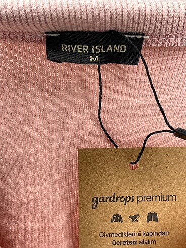 l Beden pembe Renk River Island Bluz %70 İndirimli.