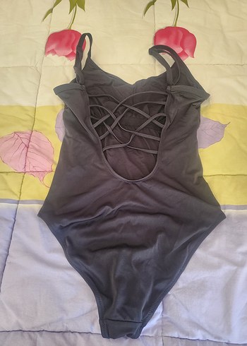 Siyah Strappy Kadın Mayo - Görsel 2