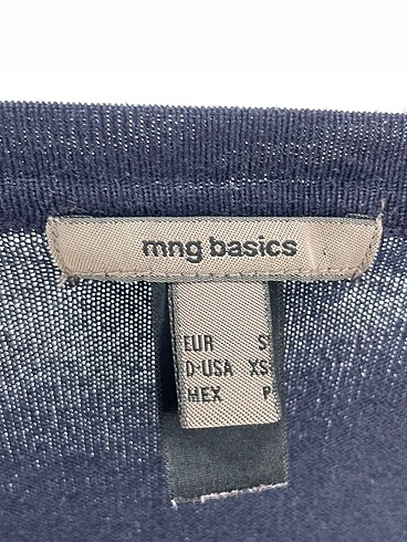 s Beden lacivert Renk Mango Bluz %70 İndirimli.