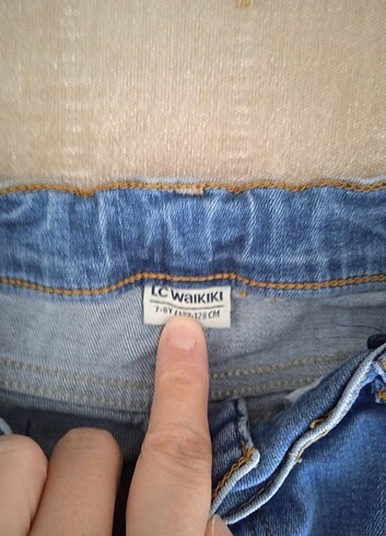 8 Yaş Beden mavi Renk Erkek çocuk Jean pantolon 