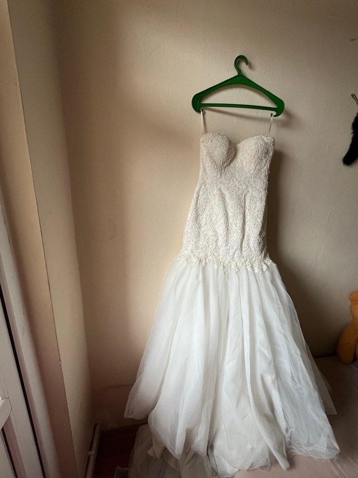 Straplez A Kesim Uzun Gelinlik - Görsel 3