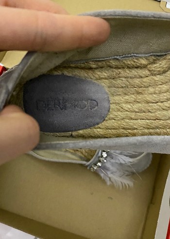 Gri Tüylü Bohem Kadın Espadril - Görsel 2