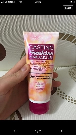 Sunkiss saç açıcı