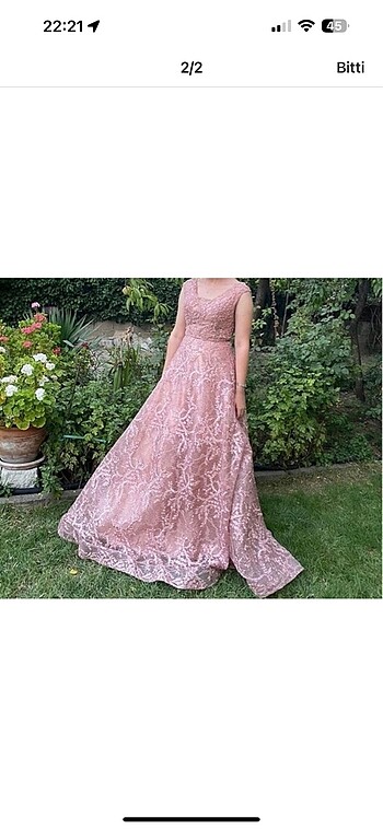 Güpür Dantel Abiye - Görsel 2