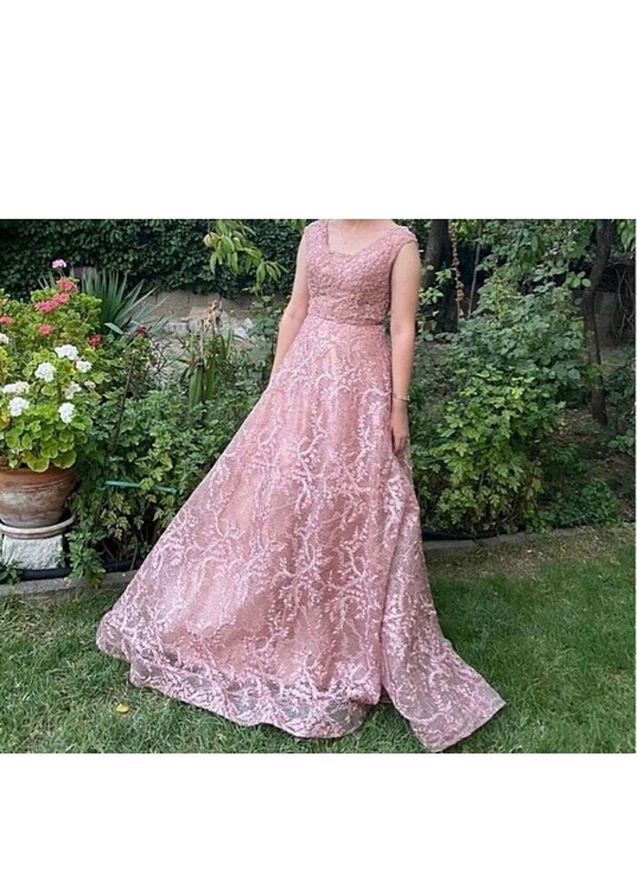 Güpür Dantel Abiye - Görsel 2